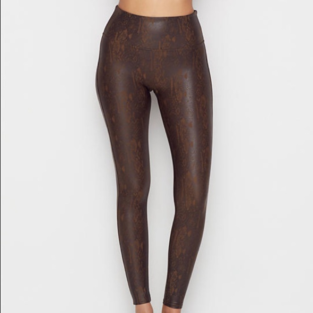 Spanx Snakeskin Faux Leggings